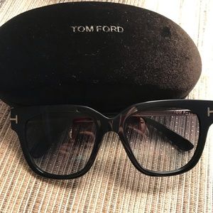 Tom Ford black gradient sunglasses